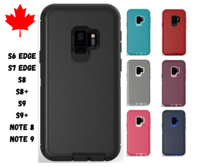 Rugged Hybrid Defender Case Cover For Samsung Galaxy S7 S8 S9 Note8 Note9