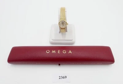 1960er Elegante OMEGA 7173 Gelbgold Damenuhr 750 18K orig. Etui Ø 17mm  Kal. 484 - Bild 1 von 4