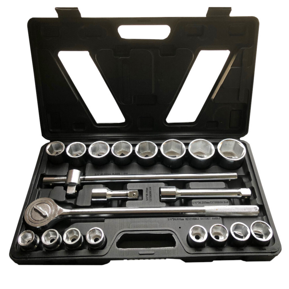 Coffret clé à cliquet 3/4 résistant pour débloquer les écrous de camions de 19 à 50mm