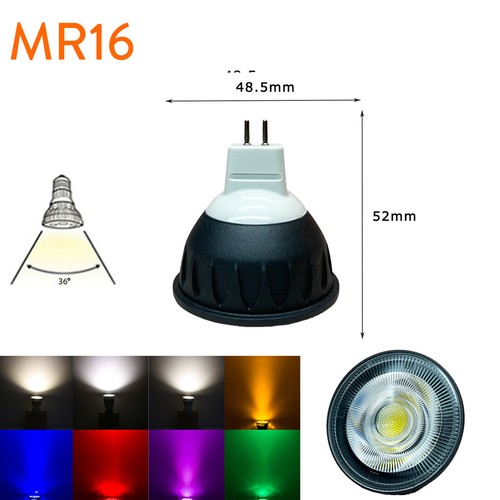 Dimmable LED Spotlight GU10 MR16 10W COB Bulb 220V 12V 24V Lamp Energy Saving BC - Picture 3 of 14