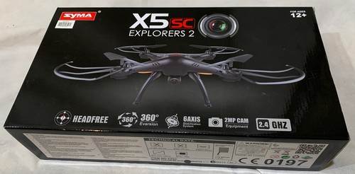 Syma X5SC Explorers 2 Drone Brand New-Black