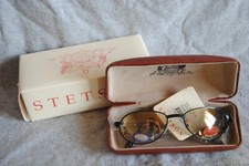 stetson zyloware st. outrider black sunglasses new in the case 58-19-150