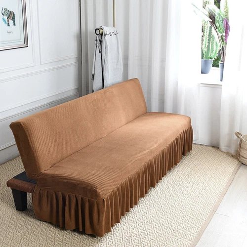 Stretch Armlos Schlafsofa Bezug Futon Schonbezug Rock Voll Faltbar Elastisch 8 Farben - Bild 3 von 35