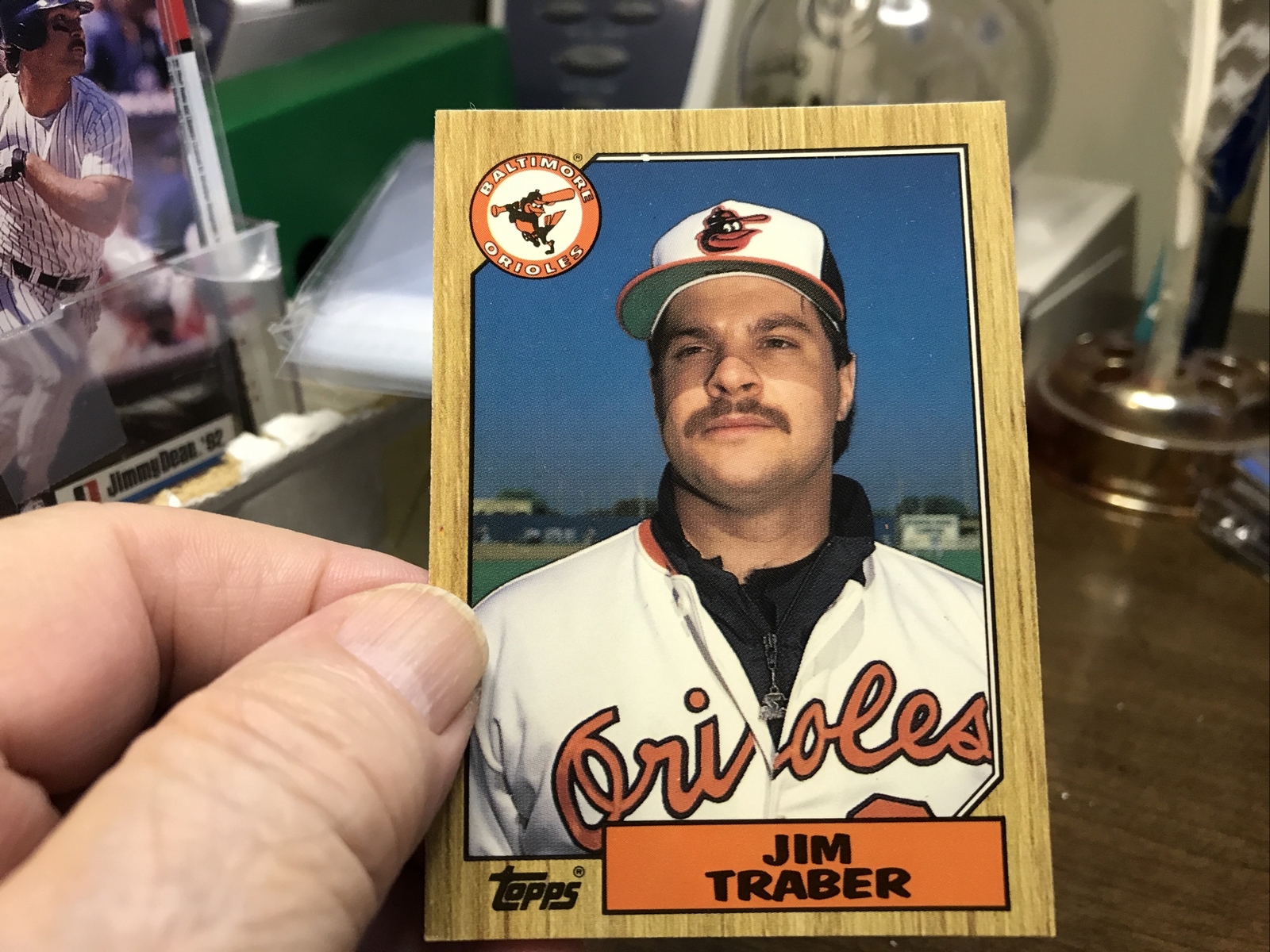 1987 Topps Tiffany Parallel # 484 JIM TRABER