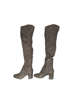 ALDO Womens Adessi Suede Over the Knee High Boots Block 3” Heel