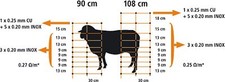 50m X 108cm SHEEP NETTING Electric Fencing SHEEP GOAT Calf Containment
