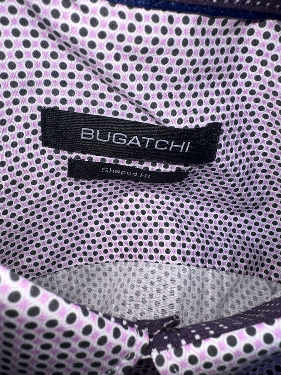 NWT! Very Nice BUGATCHI Shaped Fit Button Down Shirt Pink Size MEDIUM $129 View 6