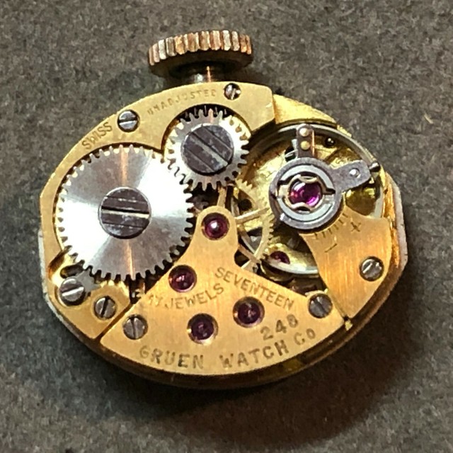 Gruen Ladies Watch Movement Caliber 248 17 Jewels Complete
