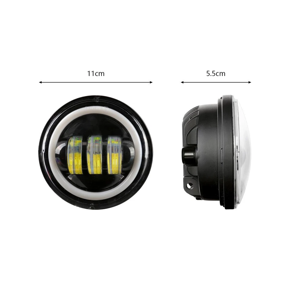 Barra de luz de señal de paso antiniebla LED de 4,5" para Kawasaki Vulcan 750 900 1500 1600 Foto 4 de 4