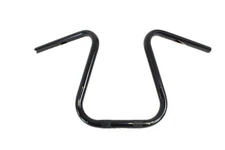 Black 1 inch Loopy Handlebar with Indents fits Harley Davidson