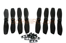 GemFan Nylon Glass Fiber 5045 5x4.5 BLACK MultiRotor propeller CW, CCW Mini250mm