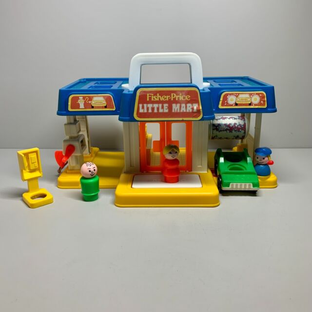Vintage Fisher-Price Little People Little Mart Playset 1980&#039;s INCOMPLETE