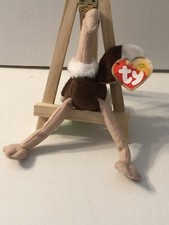 TY Teenie Beanie Babies Stretchy The Ostrich Hang Tag  1993 Tush Tag Happy Meal