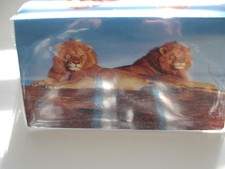 Two male lions Checkbook cover