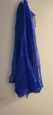 African Net Sponge For Bathing - Long Exfoliating Sponge - Color Blue