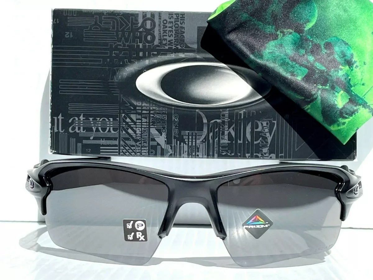NEW Oakley Flak 2.0 Matte BLACKOUT POLARIZED PRIZM BLACK lens