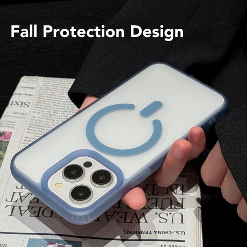 For iPhone 16 15 14 Pro Max Plus 13 12 11 ShockProof TPU PC Magnetic Case Cover - Picture 12 of 19