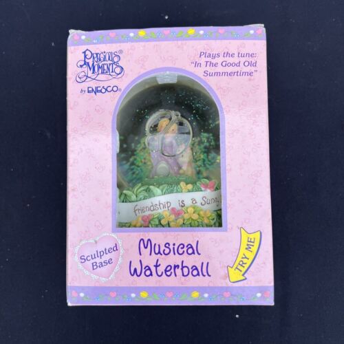 Enesco Precious Moments Musical Waterball Globe April Showers NEW - Picture 1 of 5