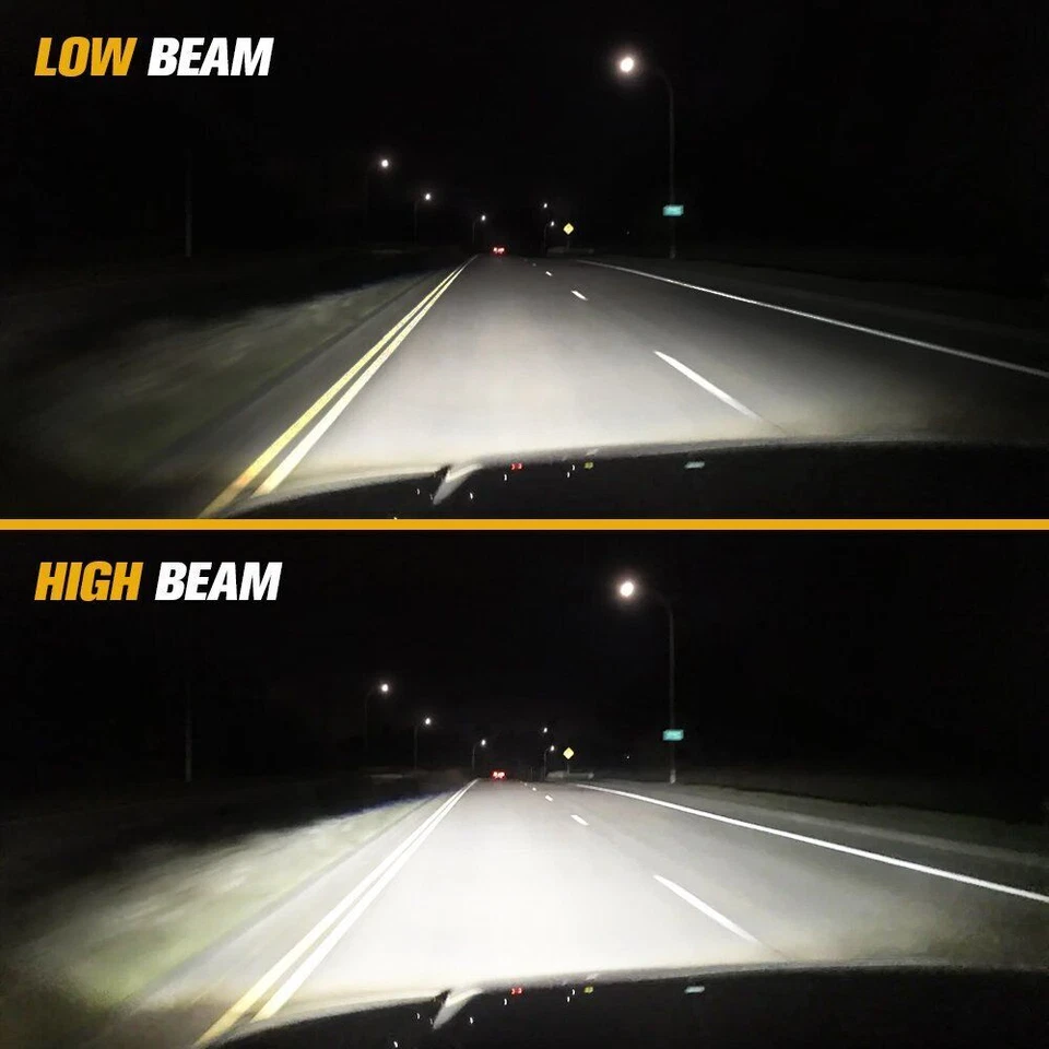 Faros LED 4X6" 4 piezas Hi/Lo DRL intermitente haz apto para Buick Electra 1975-1990 Foto 3 de 4