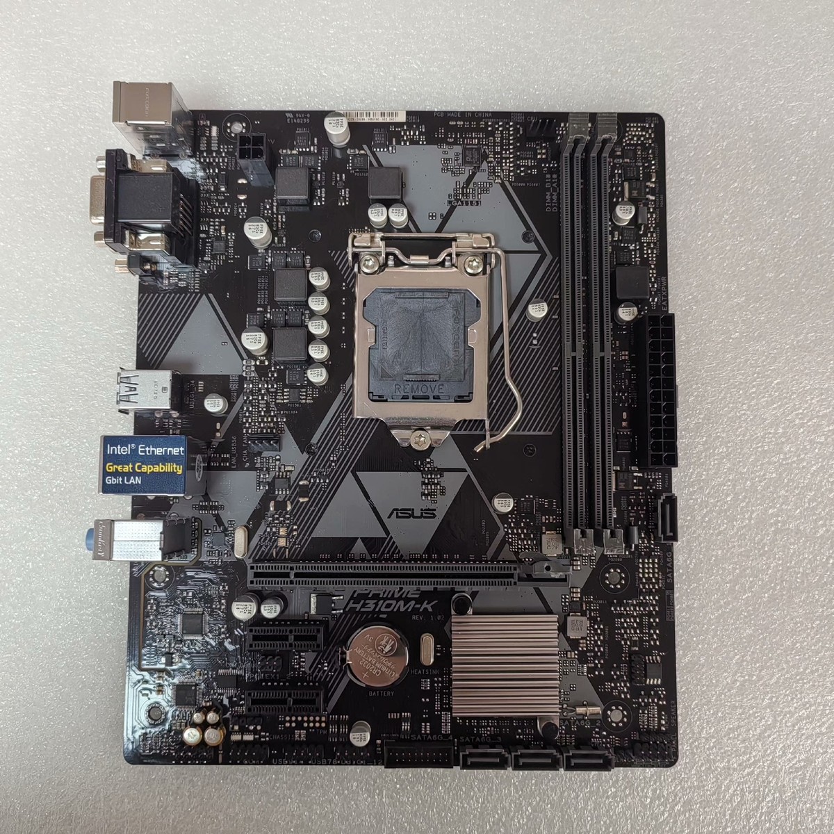 FOR ASUS PRIME H310M-K DDR4 *2 32GB Socket 1151 VGA DVI-D D-sub