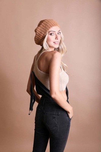 Boucle Rib Knit Beret - Afbeelding 2 van 3