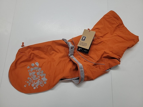 Hurtta Monsoon Dog Coat Rain Jacket, Buckthorn Orange, Size 16 inch (40 cm)