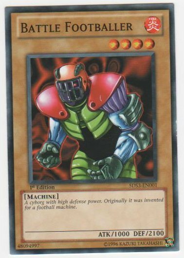 Battle Footballer - 5DS3-EN001 - Common - 1st Edition x1 - Moderately Played