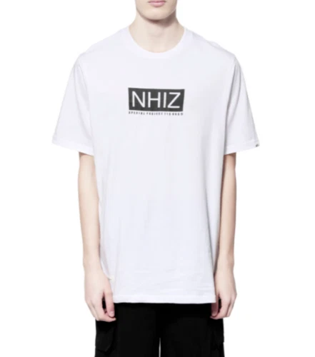 NEIGHBORHOOD White NHIZ Box Logo Tee Shirt NBHD japan izzue sz M