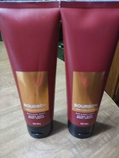 LOT OF 2 Bath and Body works Men's Ultra Shea Body CREAM lotion 8 oz BOURBON NEW