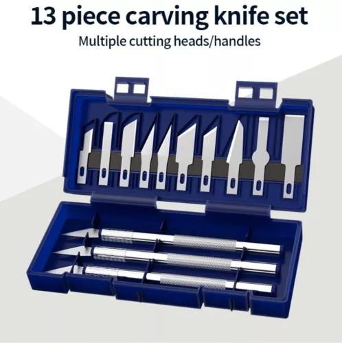 13 teiliges Bastelmesser Set ultrascharf  NEU
