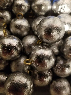 B&W TACKLE 5 oz Cannonball lead fishing sinkers New Free shipping