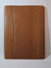 Jack & Chris Genuine Leather Portfolio A4 Document Folder Legal Pad w/Dust Bag 