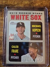 2019 Topps Heritage Michael Kopech Rookie Caleb Frare RC #7 Chicago White Sox