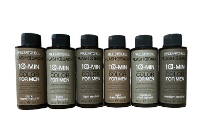 Paul Mitchell Flash Back 10 Min Demi Permanent Color for Men 2 fl oz -Pick Yours