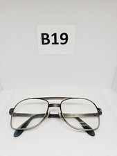 VTG grey Aviator Glasses Frames UNIVIS Bronzini USA 145 53-18