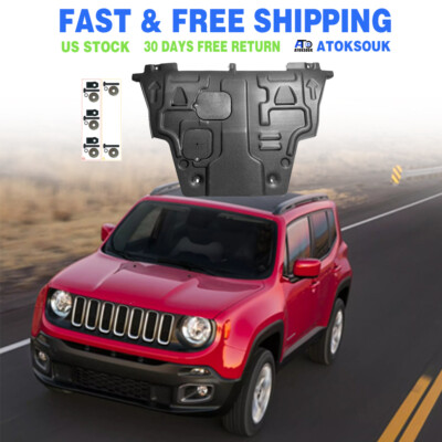 Front Skid Plate For Jeep Renegade 2019-2024 Impact Resistant Engine Guard Cover