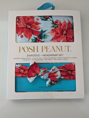 NEW! Girls Posh Peanut Winter Lily Holiday Blanket & Headband Boxed Set Holly 