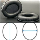 Oval Ellipse Egg Shape Full Size Leather Ear Pad Foam Cushion EarMuff Headphone