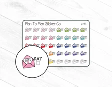 2733~~Pay Bills Planner Stickers.