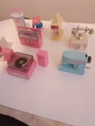 15 Vtg Barbie Wind-Up Toys Record Player speakers Computer Complete mixer etc
