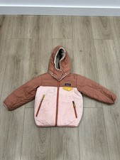 Patagonia Jacket Toddler 4T Oatmeal Tribbles Hoody Reversible Sherpa Puffer