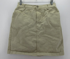 VINTAGE Gap Skirt Girls 13 14 Beige Khaki A-Line Y2K School Canvas Preppy