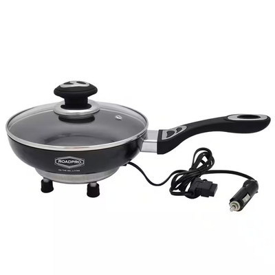 12 Volt Portable Electric Cooking Frying Pan w/ Non-Stick Surfaces