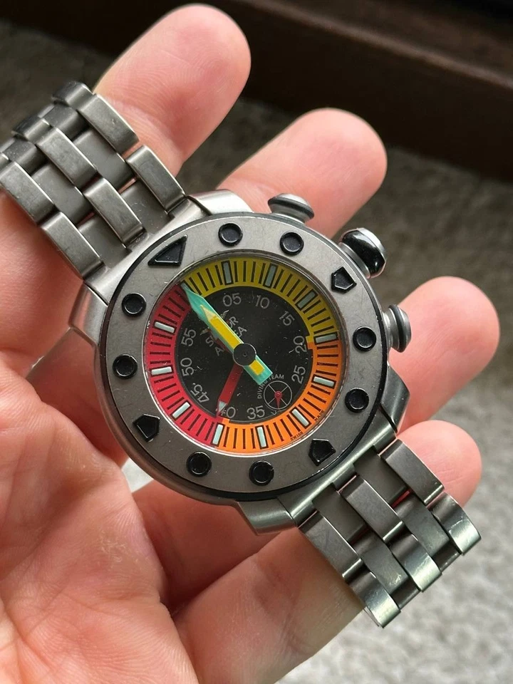 Orologio Sector No Limits Diving Team Apnea Titanio Cronografo Quarzo Limited - Immagine 2 di 4