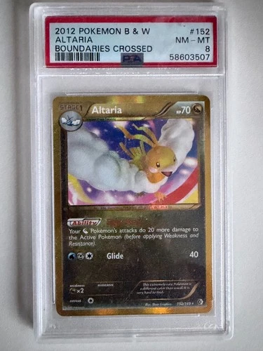 2012 POKEMON B&W BOUNDARIES CROSSED #152 ALTARIA PSA 8