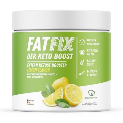 FATFIX KETO BOOST mit Zitronengeschmack | Täglicher Keto-Drink | 30 Portionen