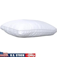 Fluffy Down Alternative Pillow Soft Supportive Cotton Cover All Sleepers New