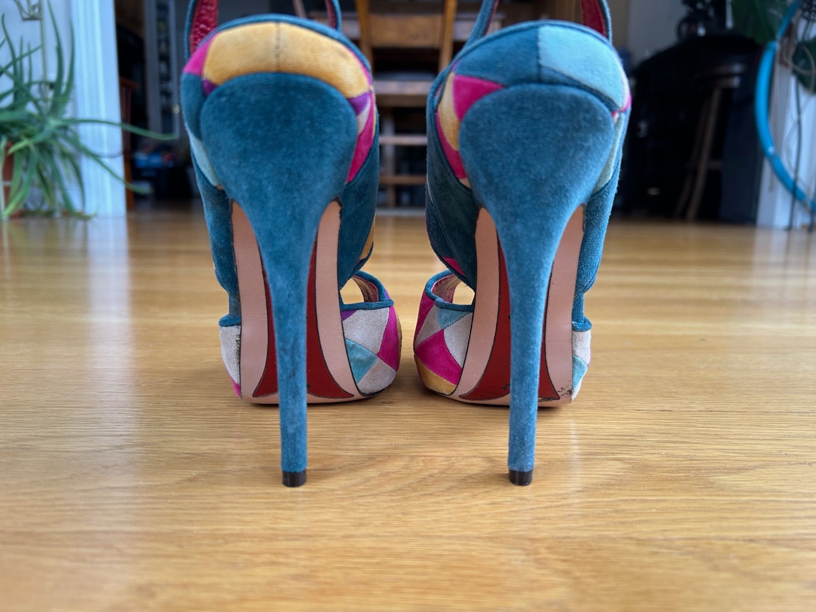 CESARE PACIOTTI Multi-Colors Patchwork Suede Plat… - image 13