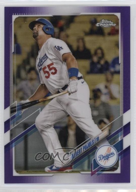 2021 Topps Chrome Update Target Purple Refractor Albert Pujols #USC50 0t02