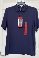 Kirkland Signature Men  s Regular Fit Performance Polo T-Shirt,Navy Size Medium